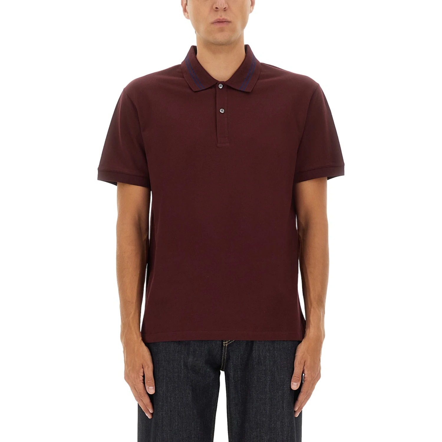 POLO SHIRT WITH LOGO ON THE COLLAR