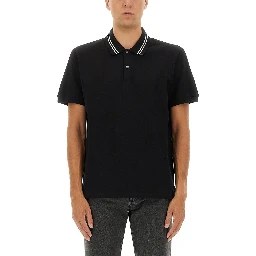 POLO SHIRT WITH LOGO ON THE COLLAR