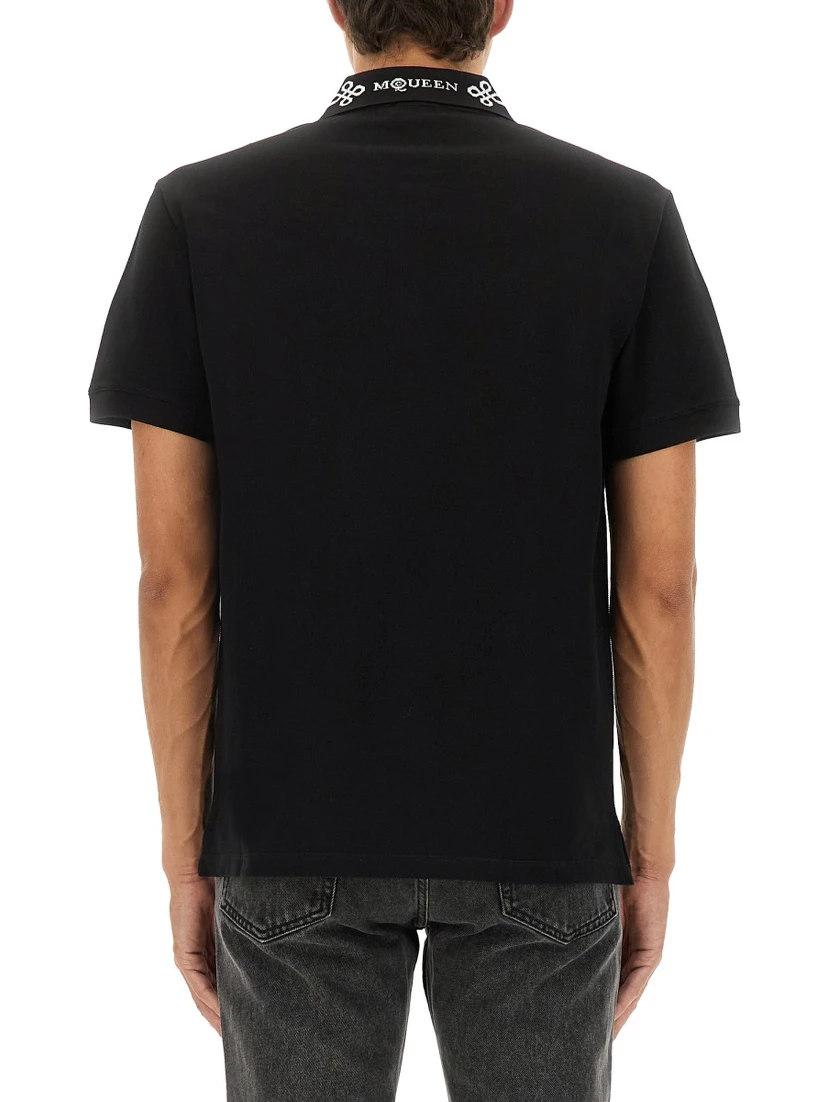 POLO SHIRT WITH LOGO ON THE COLLAR