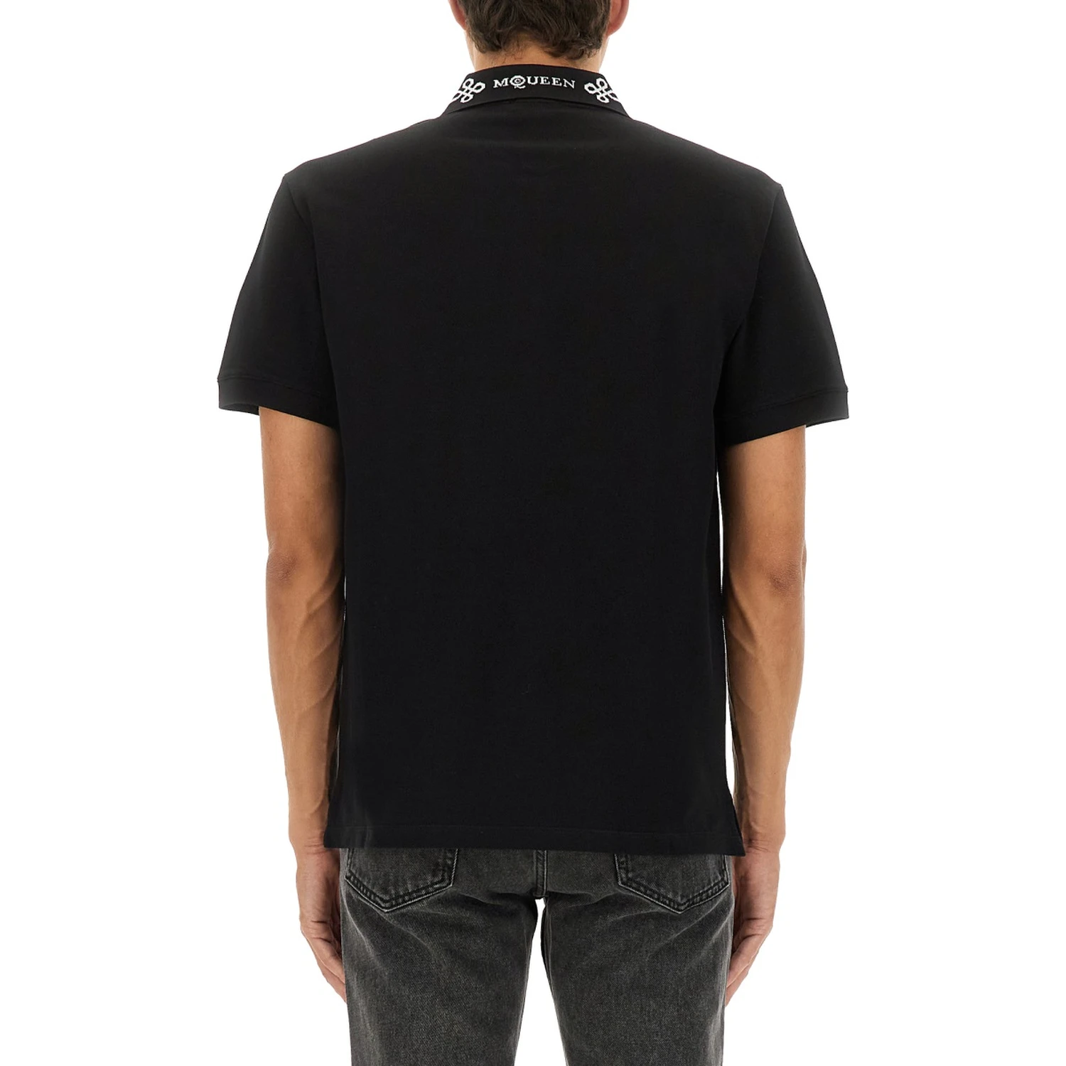 POLO SHIRT WITH LOGO ON THE COLLAR