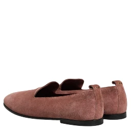 Pink Suede Loafers Formal Men Dress Shoes