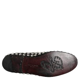 Black Suede Crystals Loafers Men Dress Shoes