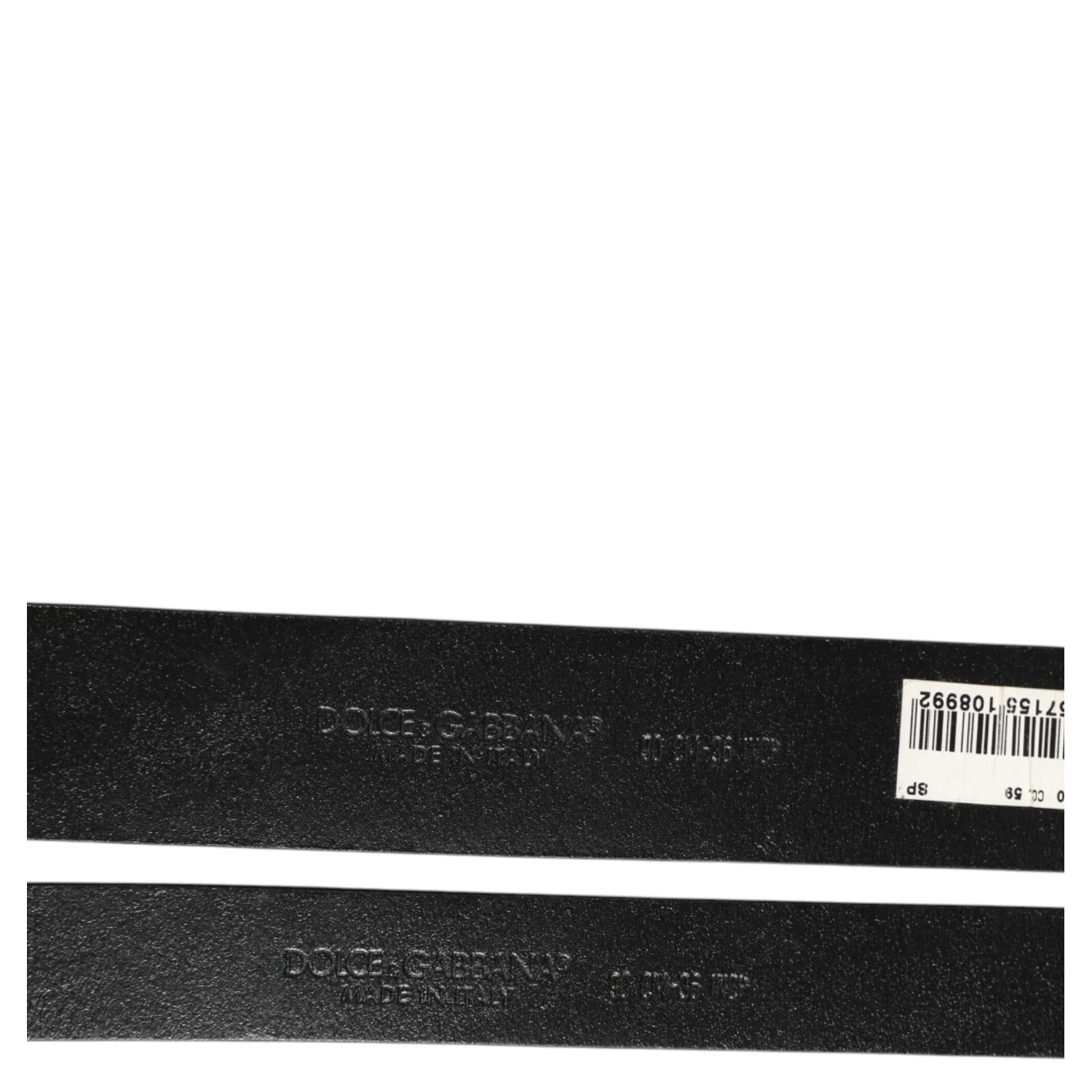 Black Double Strap Leather Silver Buckle Belt