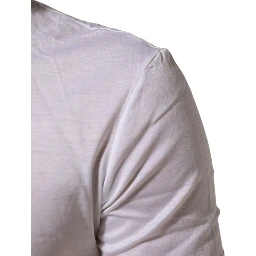 White Cotton Crew Neck Underwear Tee T-shirt