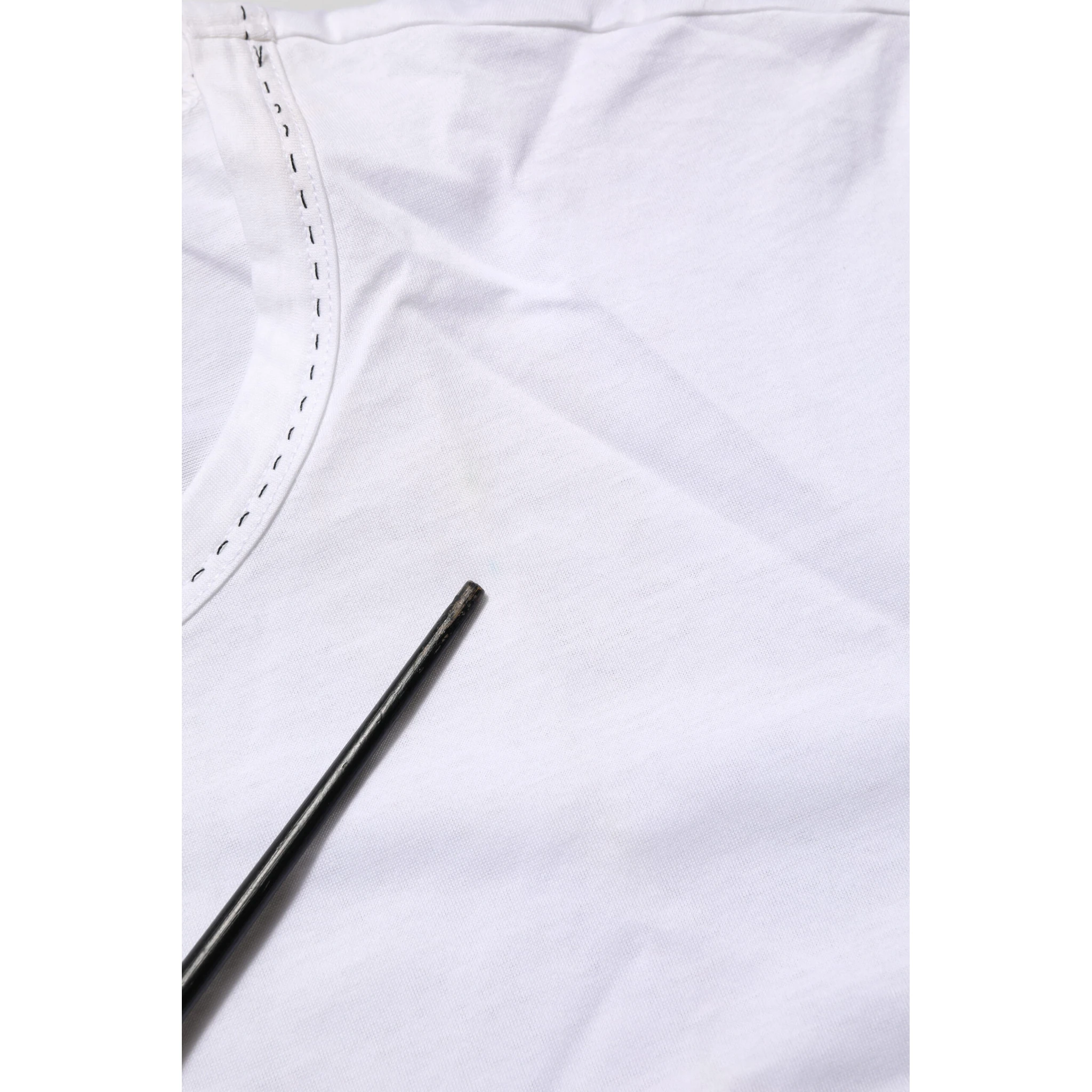 White Cotton Crew Neck Underwear Tee T-shirt