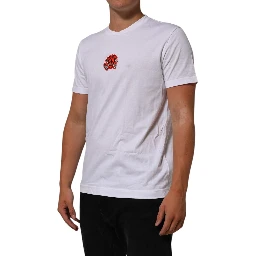 White Cotton DG Love Patch Crew Neck T-shirt