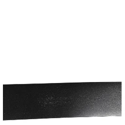 Black Leather Side Rings Brass Buckle Belt