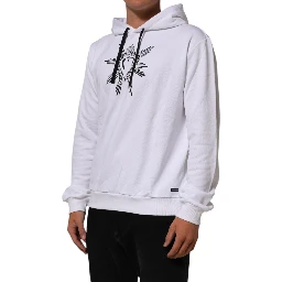 White Sacred Heart Hooded Sweatshirt Sweater