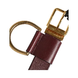 Brown Key Ring Clip Attachments Buckle Belt