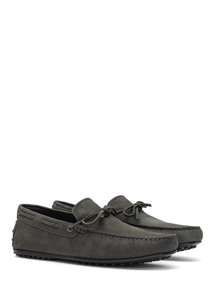 Gray Nubuc Leather Moccassin alternative