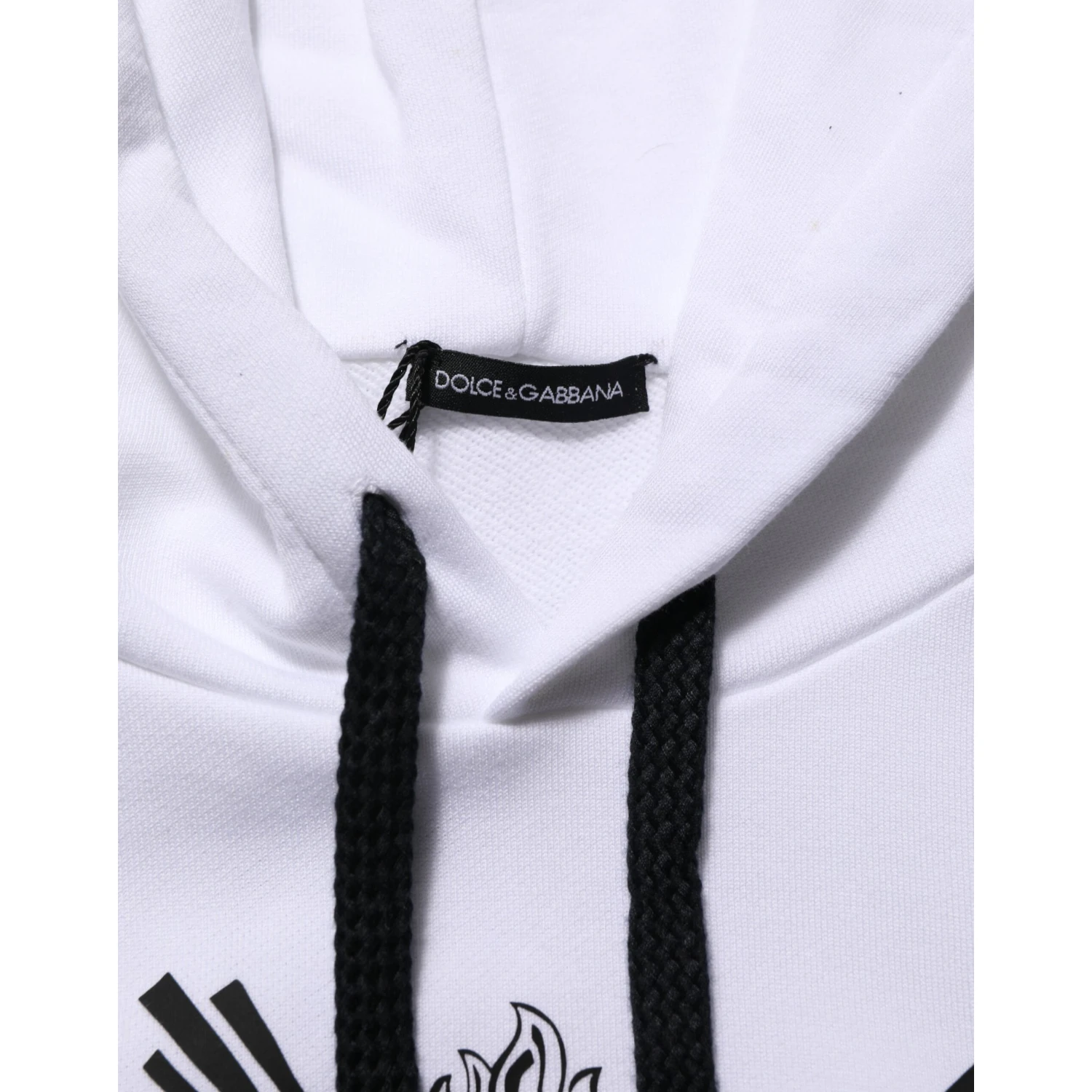 White Sacred Heart Hooded Sweatshirt Sweater