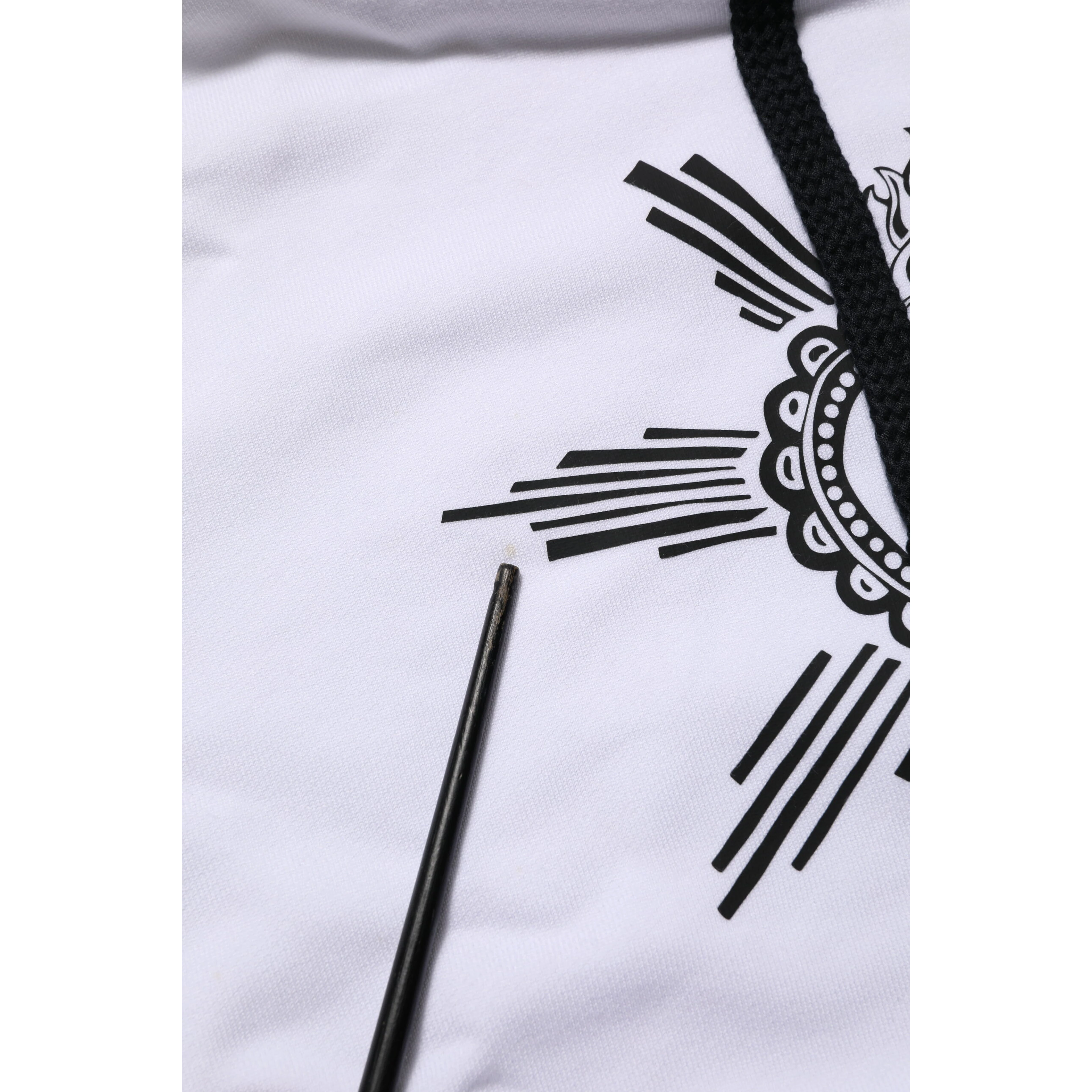 White Sacred Heart Hooded Sweatshirt Sweater