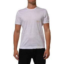 White Cotton Crew Neck Underwear Tee T-shirt