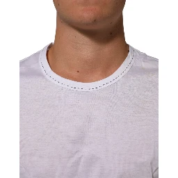 White Cotton Crew Neck Underwear Tee T-shirt