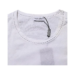White Cotton Crew Neck Underwear Tee T-shirt