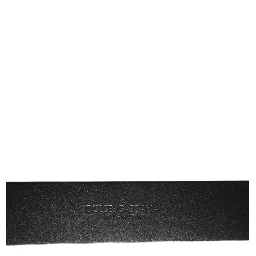 Black Silver Pebbled Texture Leather Buckle Men Belt