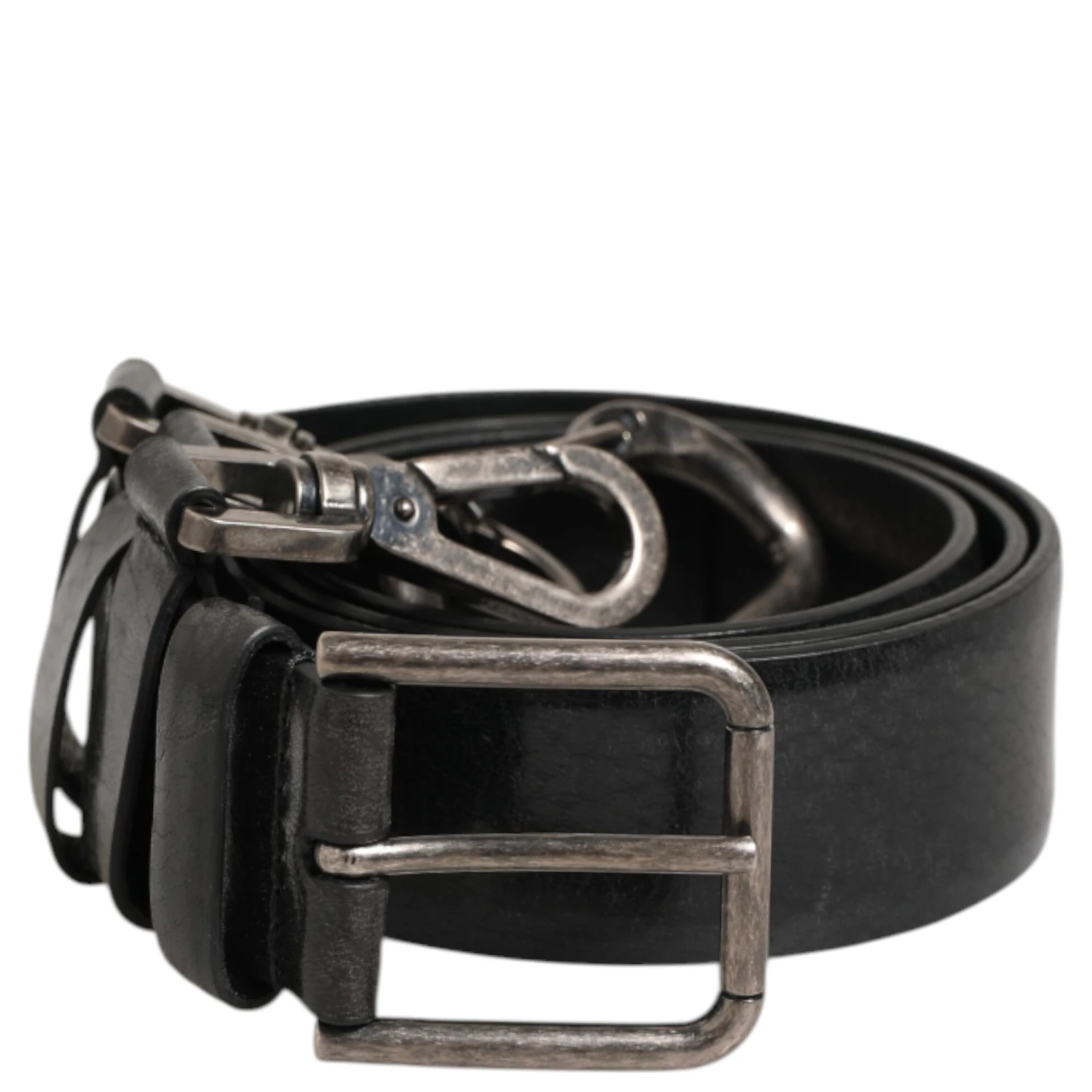 Black Key Ring Clip Attachments Buckle Belt