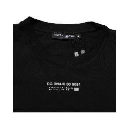 Black Statement Cotton Men Crew Neck T-shirt