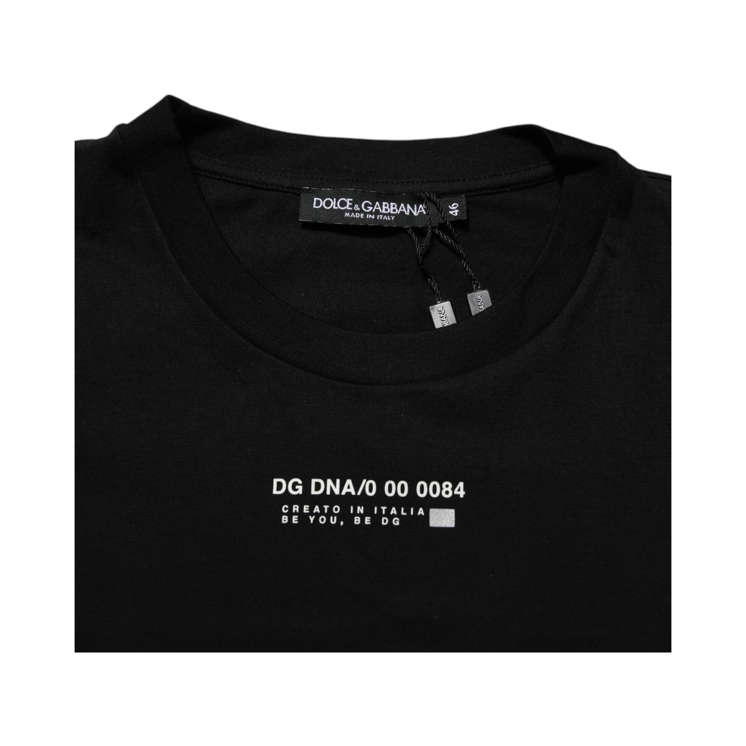 Black Statement Cotton Men Crew Neck T-shirt