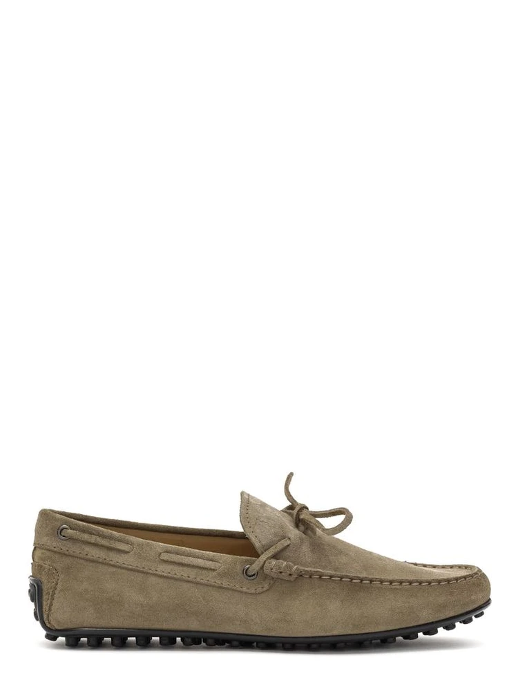 Beige Suede Leather Moccassin