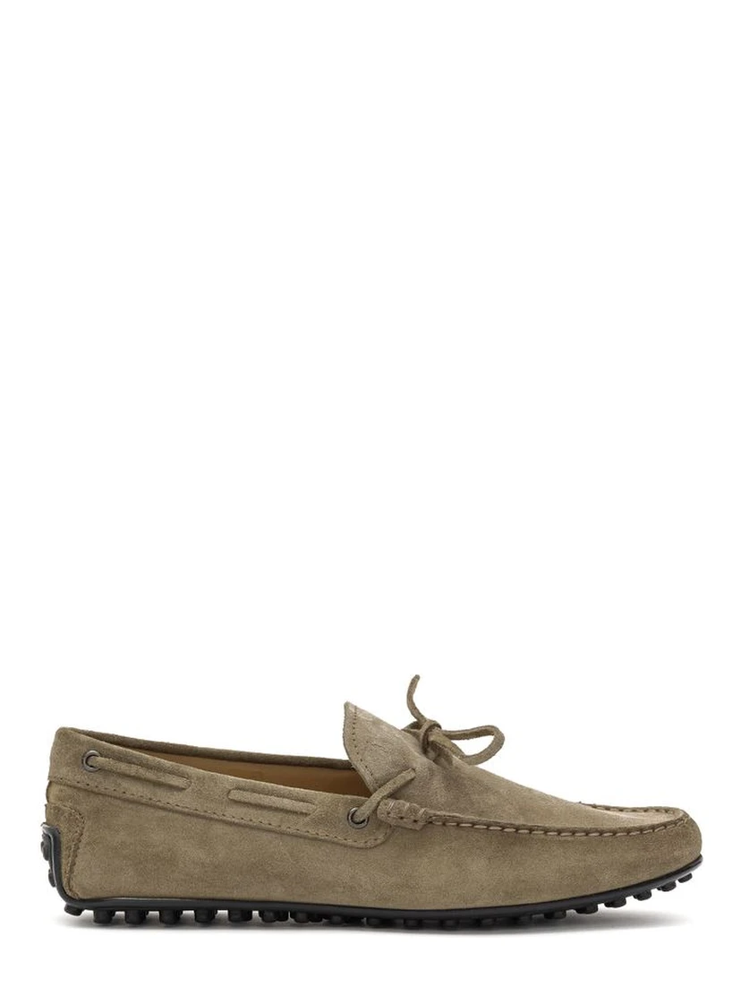 Beige Suede Leather Moccassin