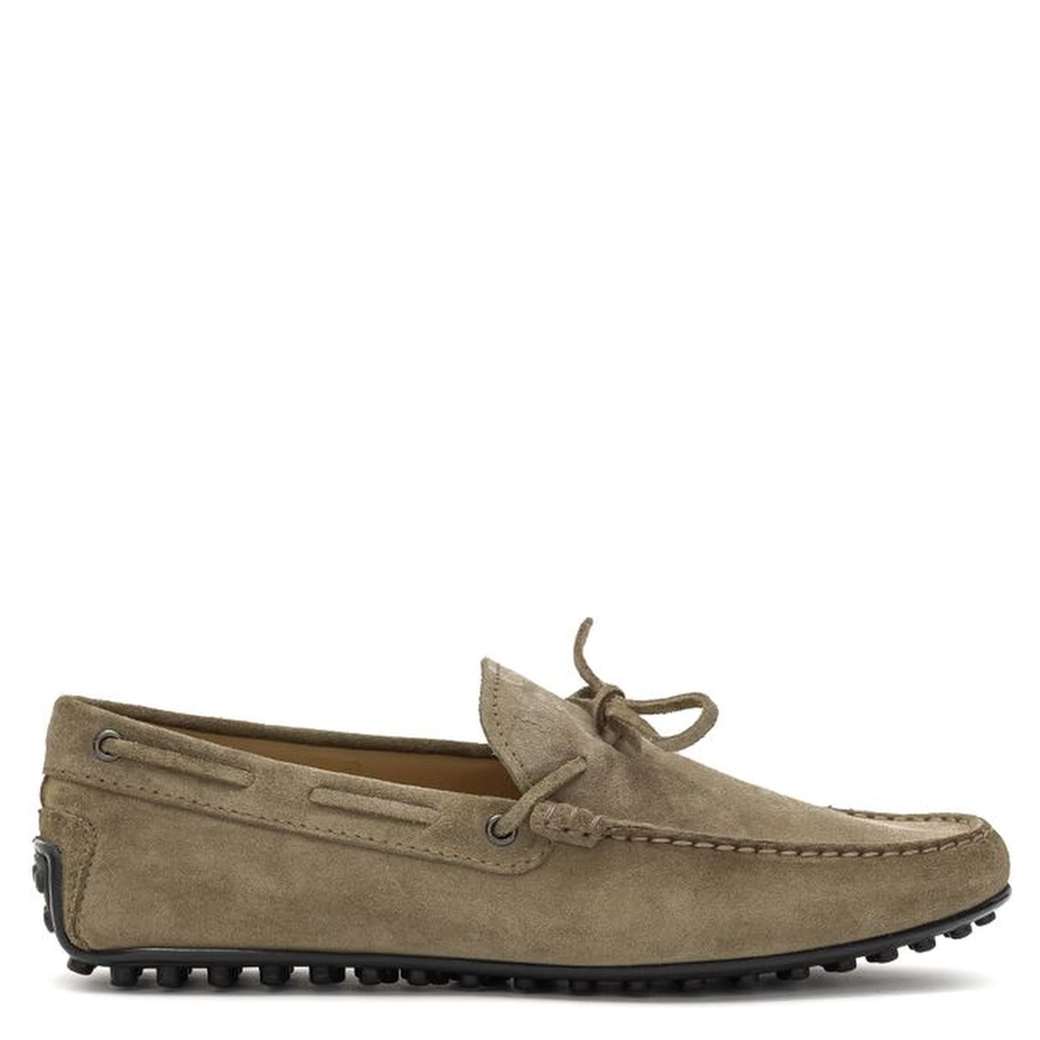 Beige Suede Leather Moccassin