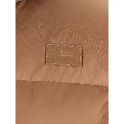 Quilted shearling-collar jacket