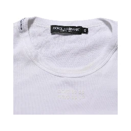 White Cotton Pocket Crew Neck Men Tee T-shirt