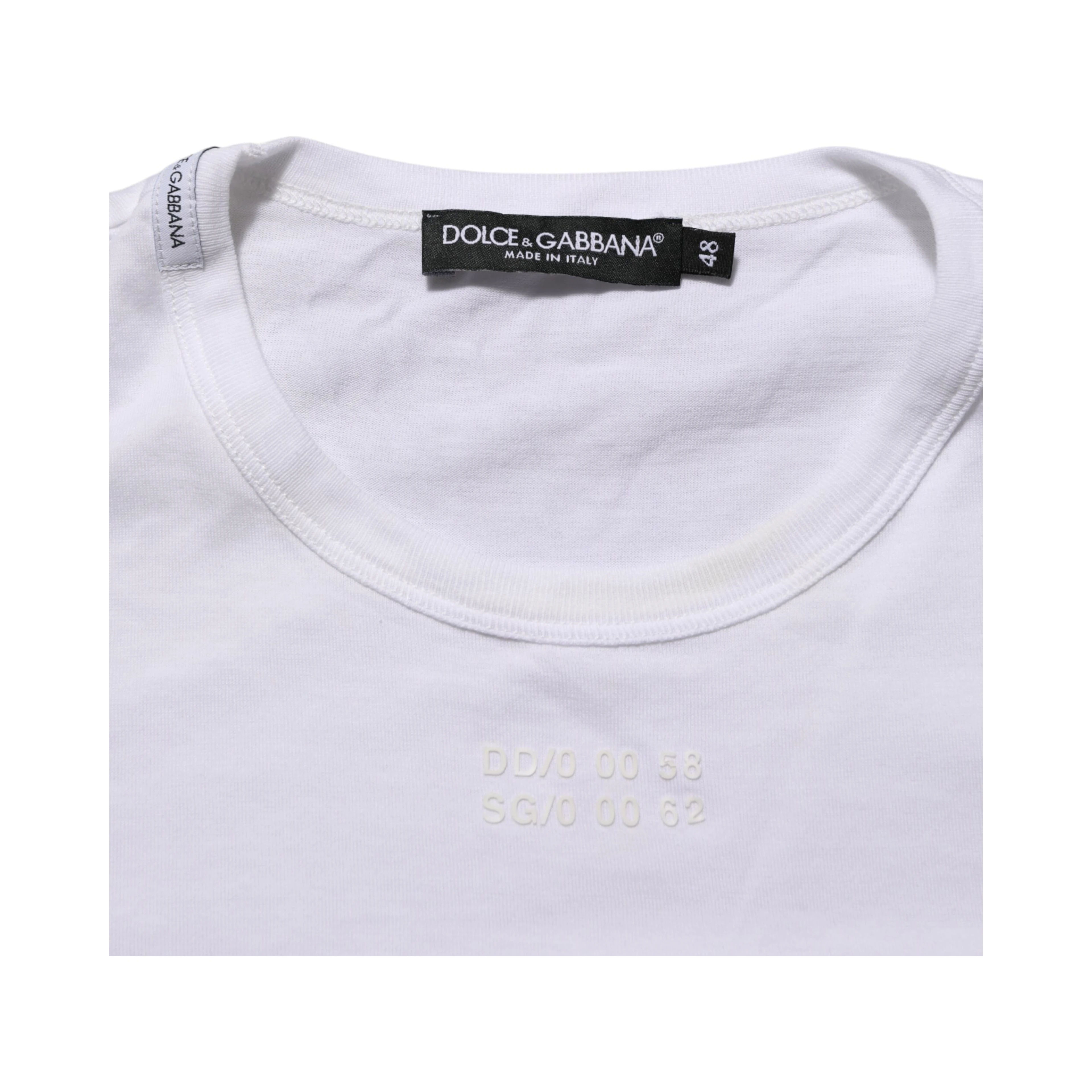 White Cotton Pocket Crew Neck Men Tee T-shirt