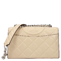 Beige Leather Crossbody Bag
