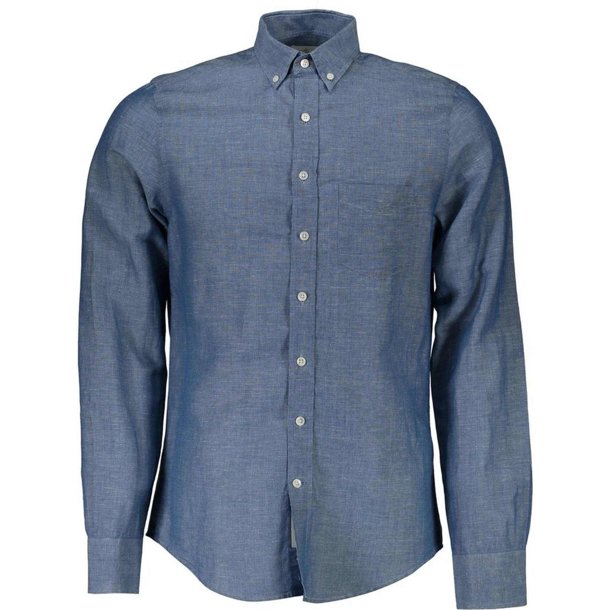 Blue Linen Men's Shirt