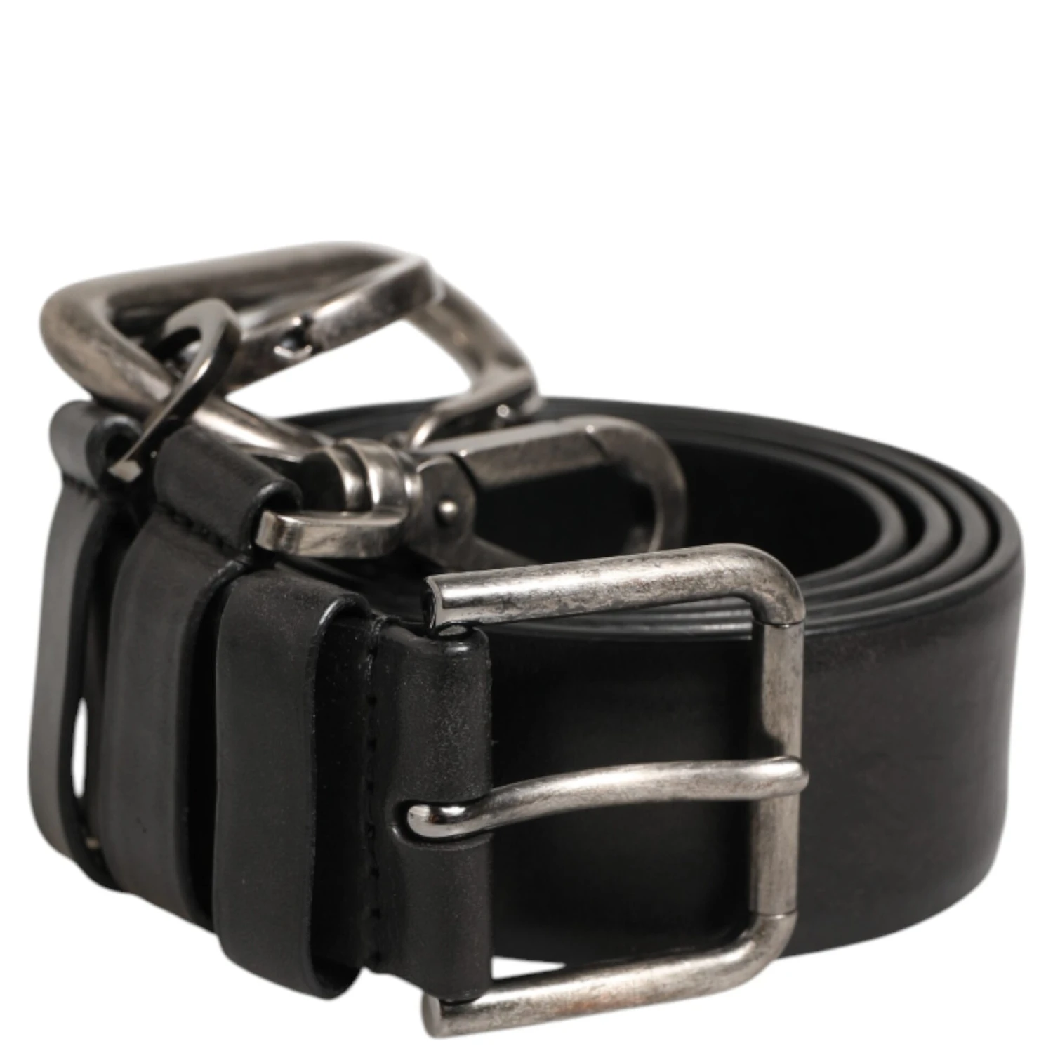 Black Key Ring Clip Attachments Buckle Belt