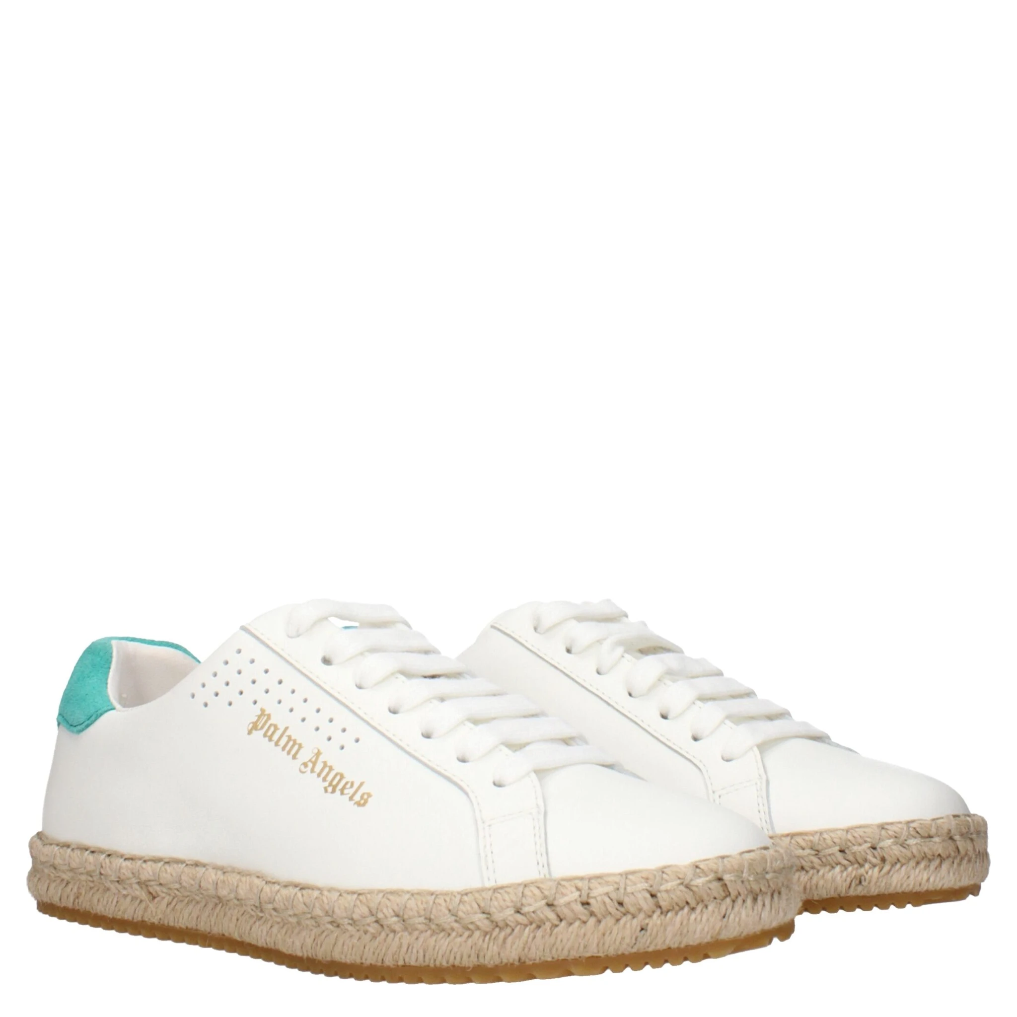 White Leather Low Top Sneakers