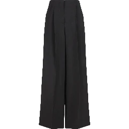 Trousers Wool Black