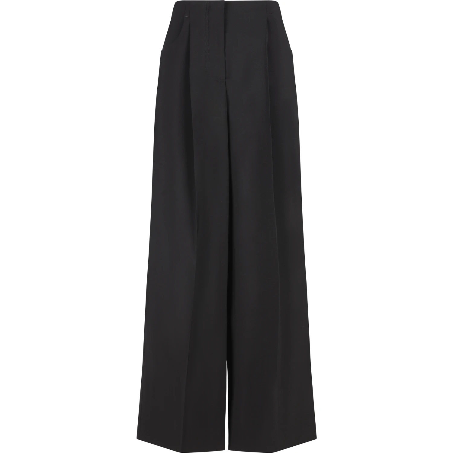 Trousers Wool Black
