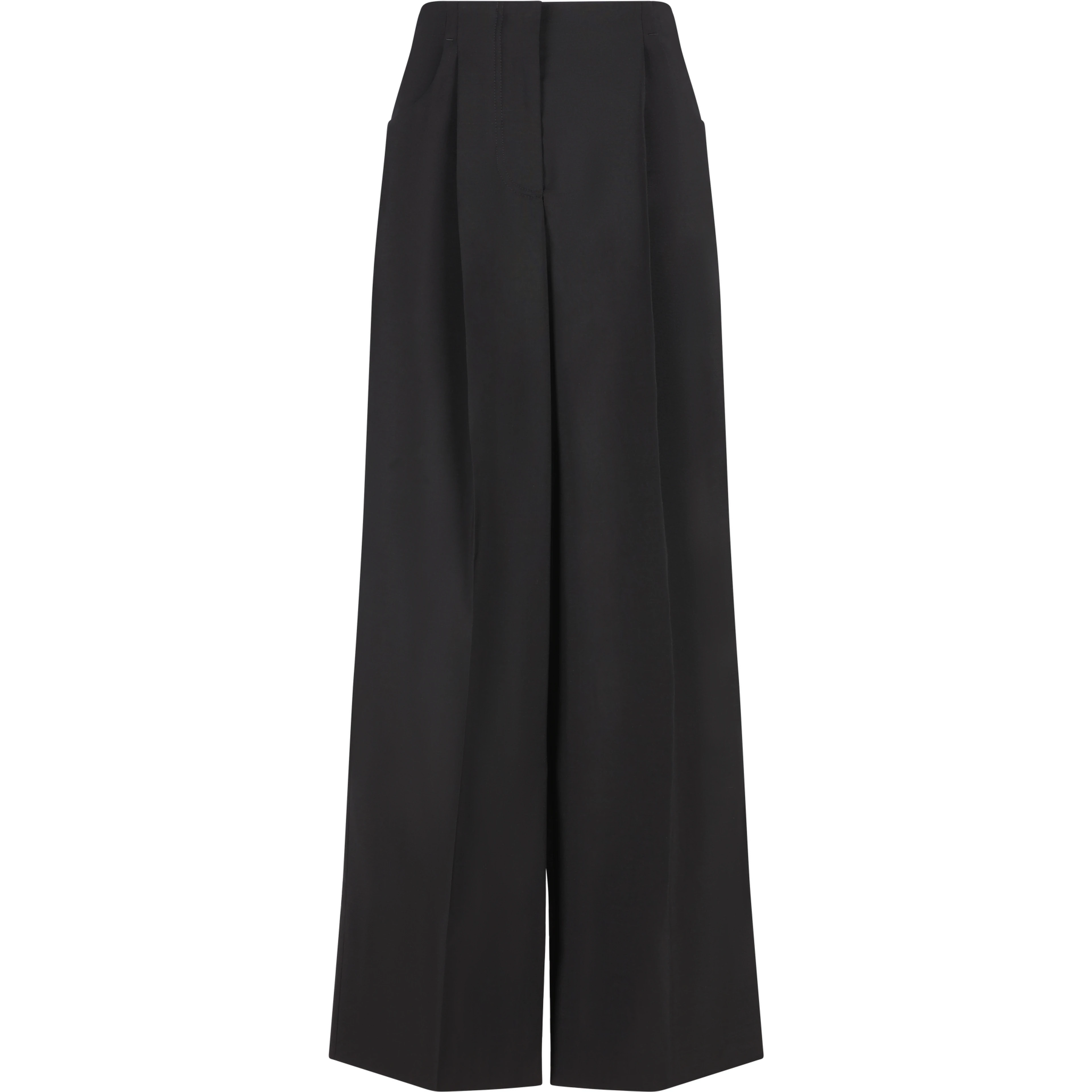 Trousers Wool Black