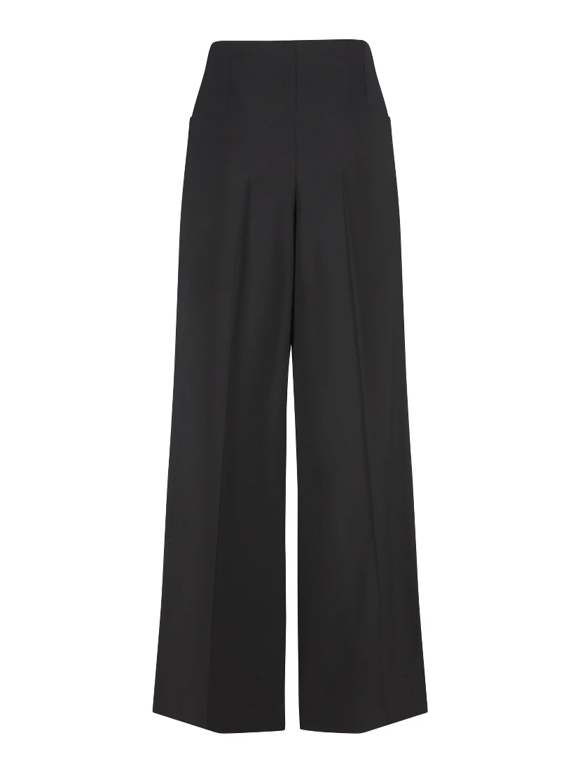 Trousers Wool Black