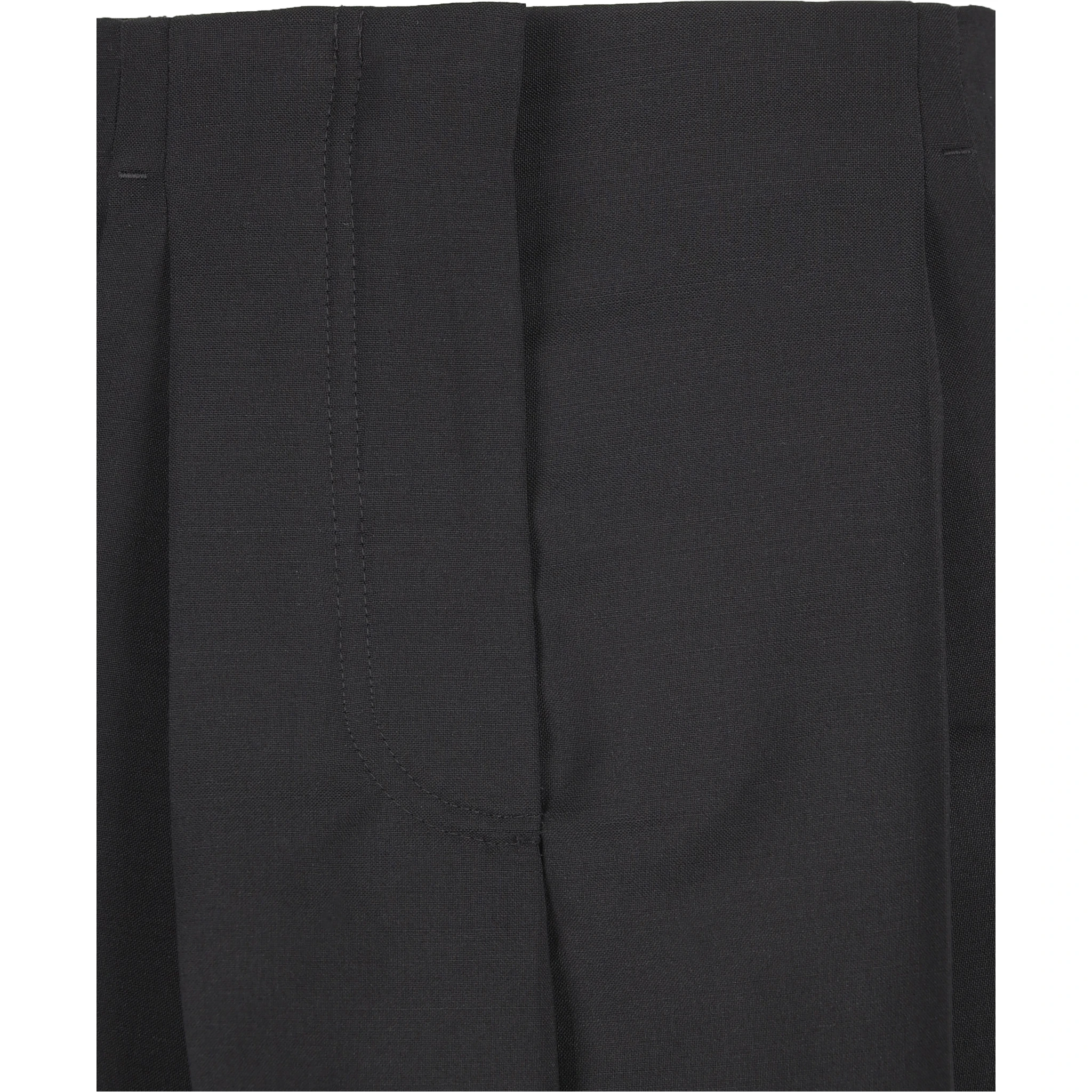 Trousers Wool Black