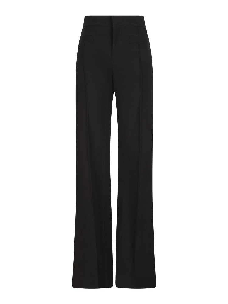 Tailored pants in soft cavalry cotton Black