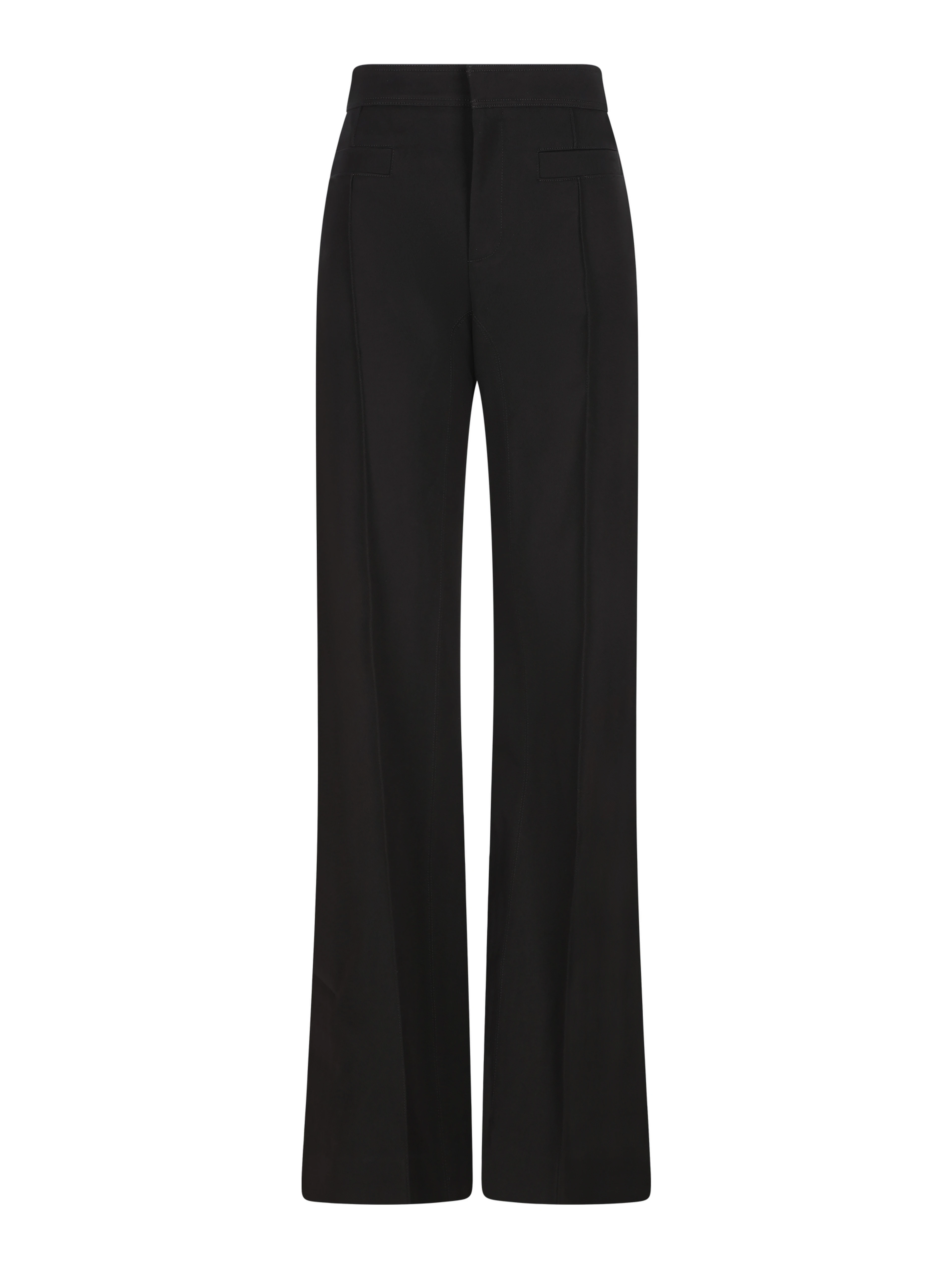 Tailored pants in soft cavalry cotton Black
