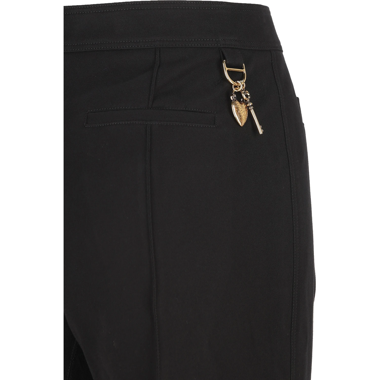 Tailored pants in soft cavalry cotton Black