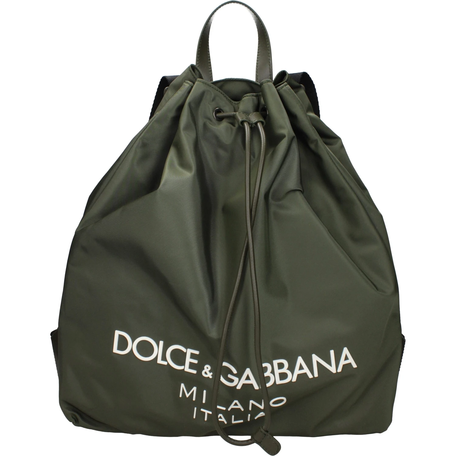 Green Nylon Backpack