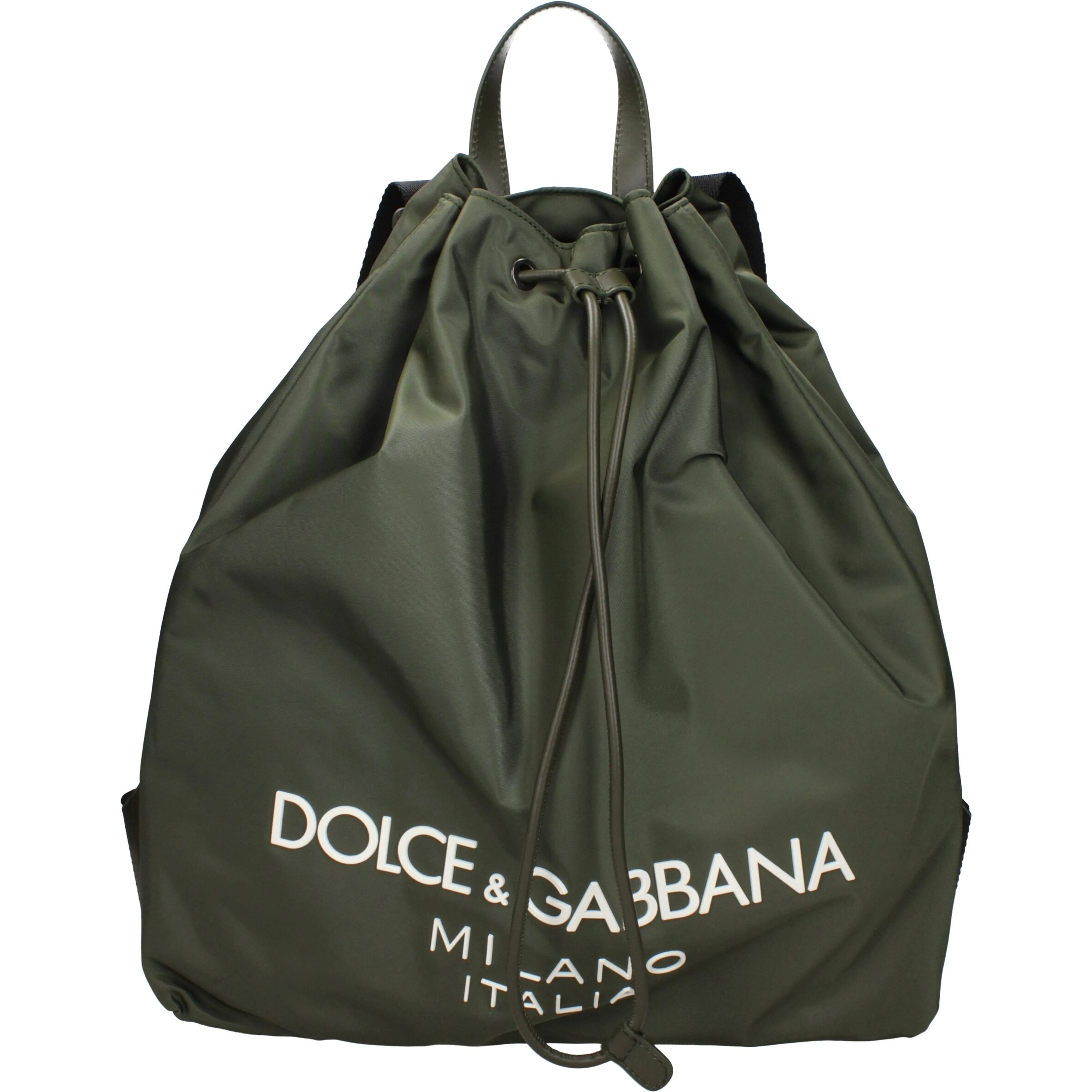 Green Nylon Backpack