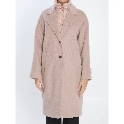 Ultralight wool and nylon coat