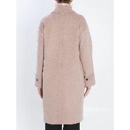 Ultralight wool and nylon coat