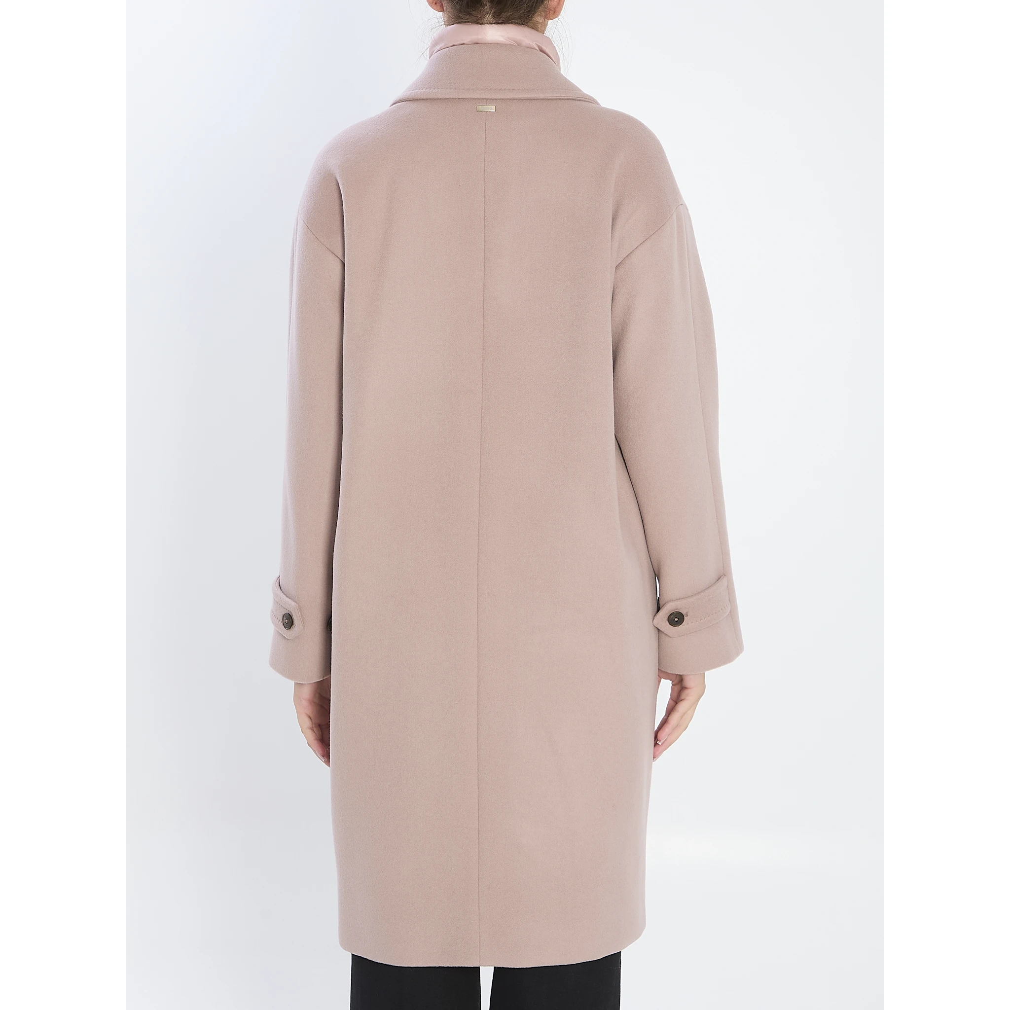 Ultralight wool and nylon coat