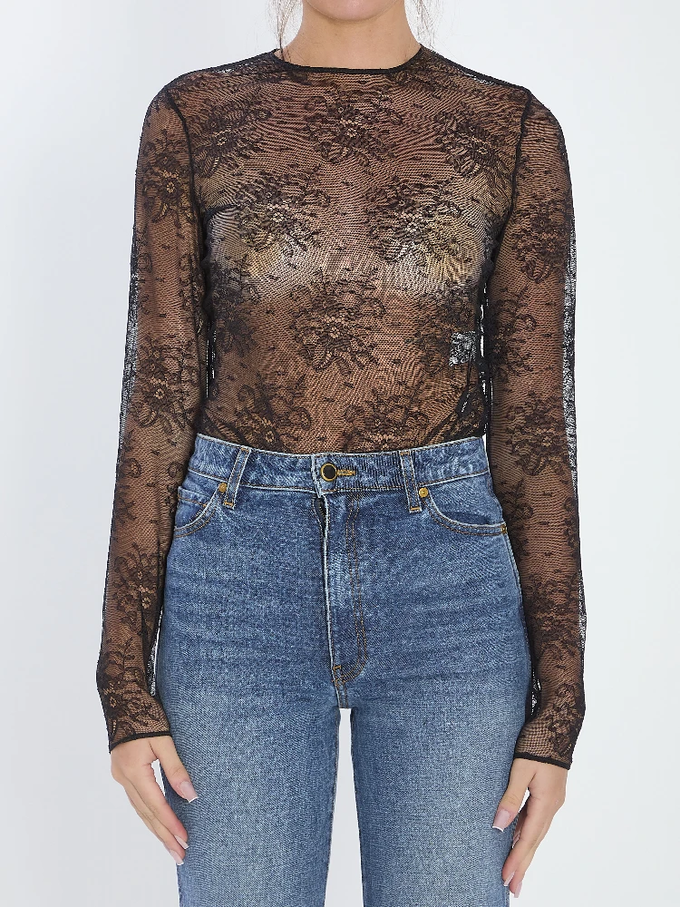 Chantilly lace bodysuit