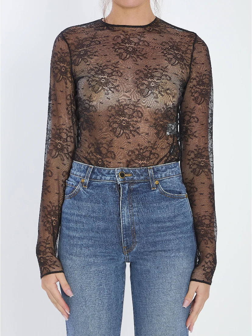 Chantilly lace bodysuit