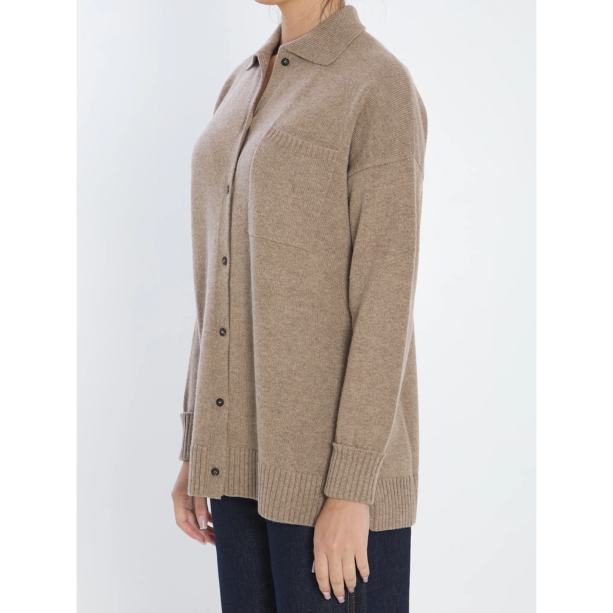 Bull cardigan in cashmere