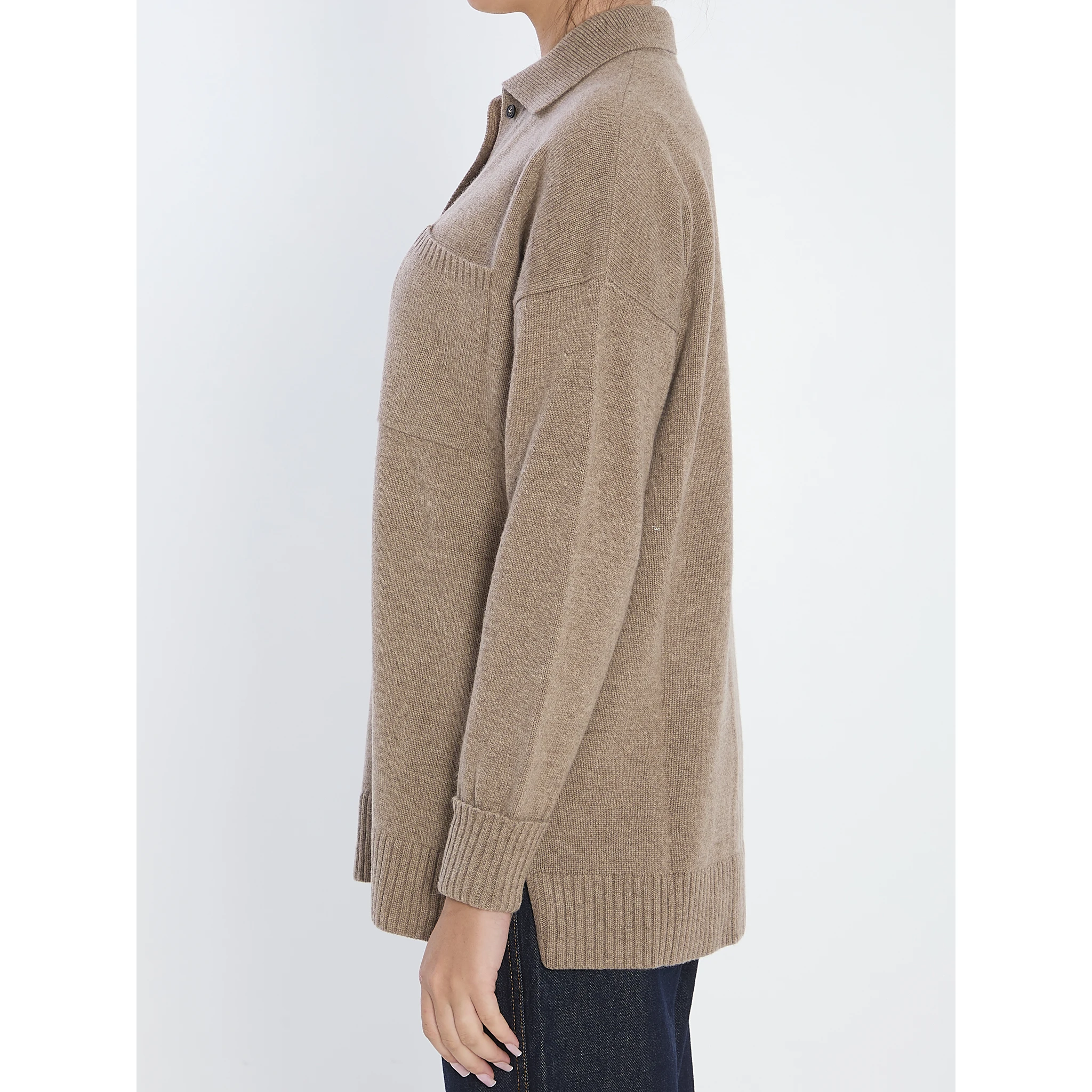 Bull cardigan in cashmere